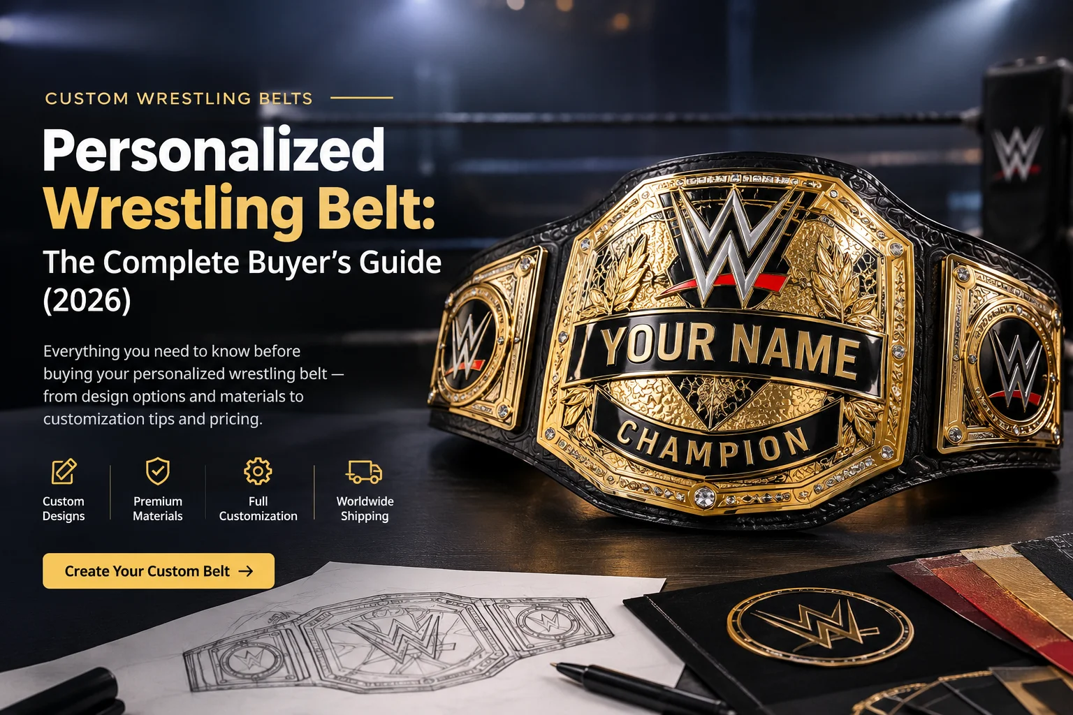 Personalized Wrestling Belt