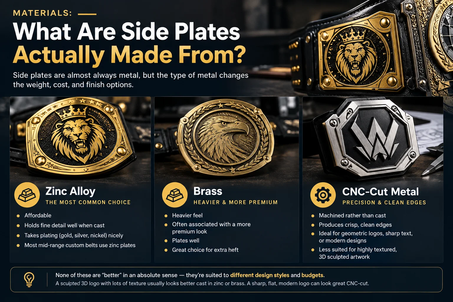 Custom Belt Side Plates Guide