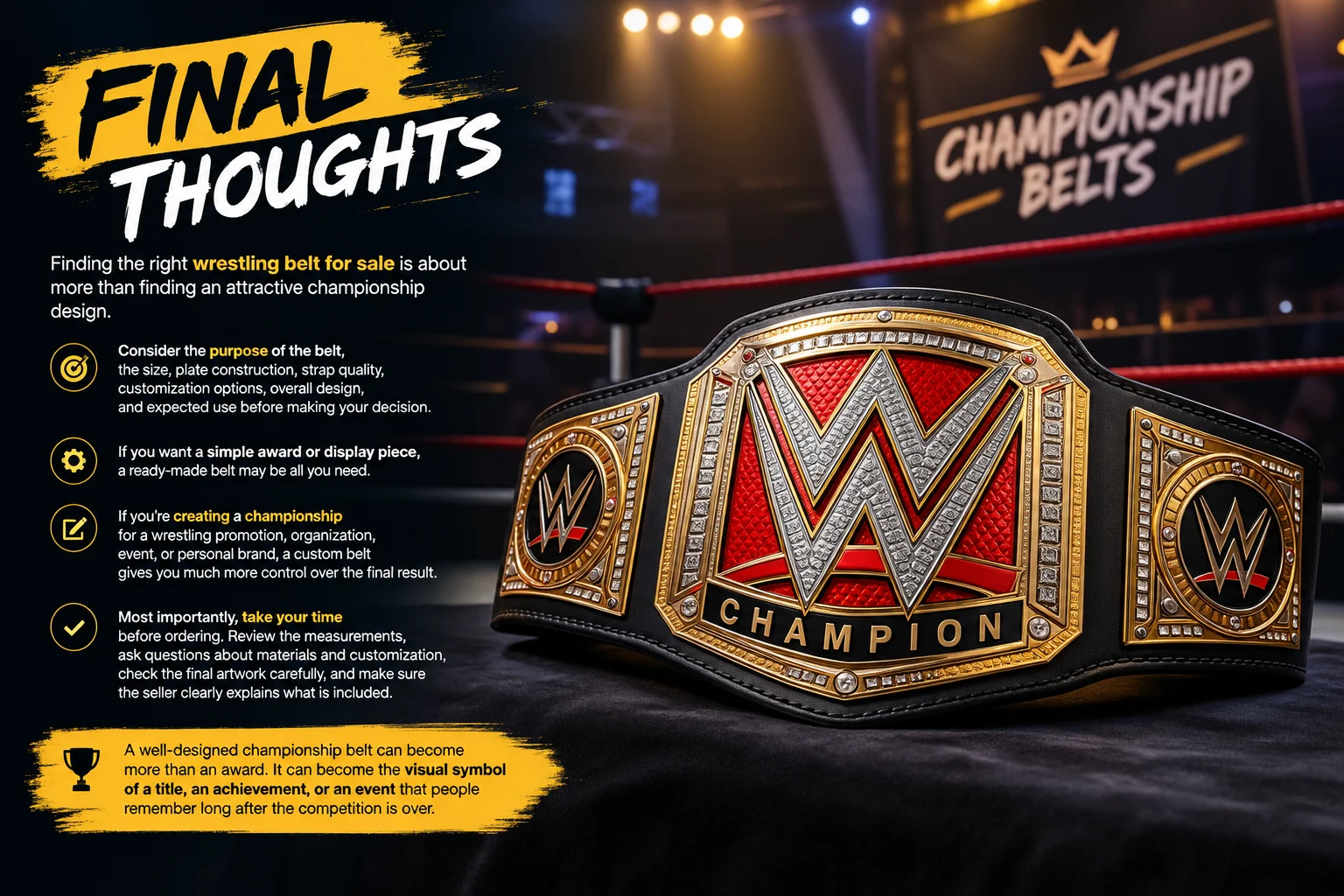 Wrestling Belt for Sale